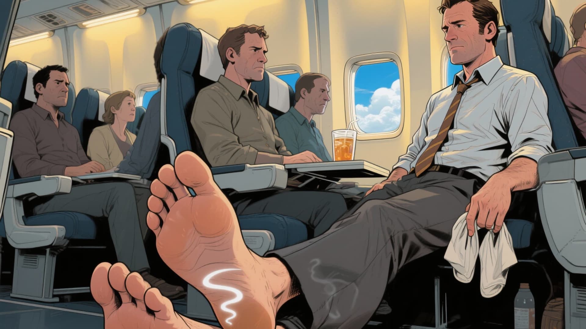 Bruce dazu überreden, Schuhe anzuziehen